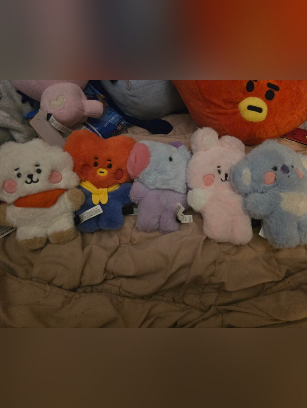 BT21 BTS 5 Character LINE FRIENDS Flat Plushies